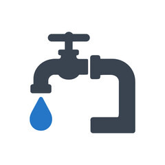 Dripping Water Faucet Icon