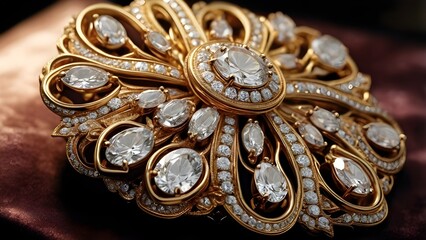 golden ring with diamonds