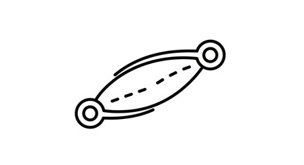 Abstract connection point network diagram illustration with dashed line connection for graphic design use