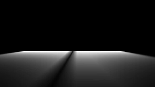 Red spotlight background with dramatic shadow on stage floor animation, minimal abstract 3D lighting scene, empty dark room platform for product display, presentation, or studio design