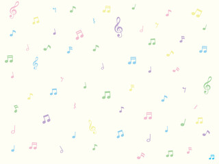 音符と音楽記号の壁紙