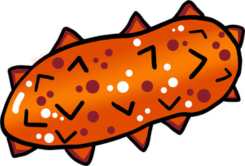 귀여운 해삼 일러스트 요소