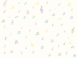 音符と音楽記号の壁紙