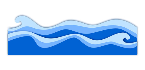 Blue Water Wave PNG – Ocean Sea Waves Decorative Design