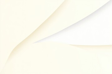 Creamy off-white paper curves, creating abstract shapes and shadows