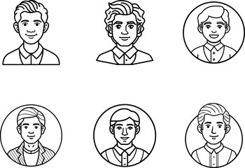 set of avatar icons
