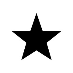 Obraz premium A Bold Black Star: Simple Elegance in Vector Form for Design and Illustration needs