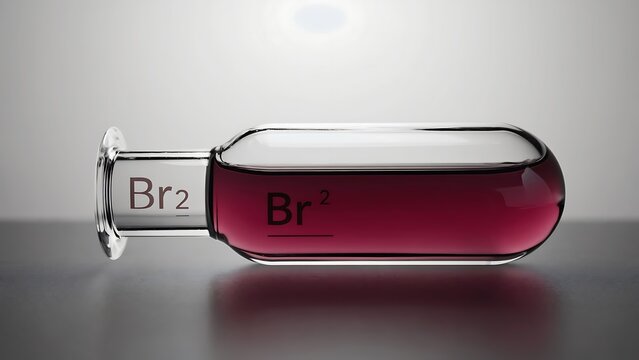 Ampoule with Bromine Br2