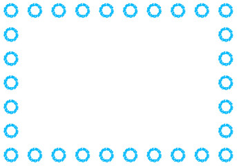 手描きのクレヨン素材　背景　フレーム