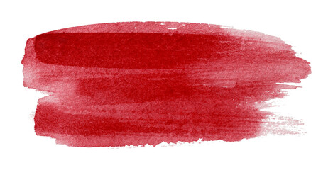 red watercolor background. Artistic hand paint. Isolated on transparent background. © คเณศ จันทร์งาม