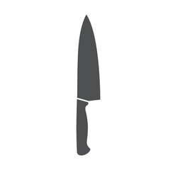 Culinary Sharpness: A Simple Grey Knife Icon Evoking Precision and Professionalism for Kitchens