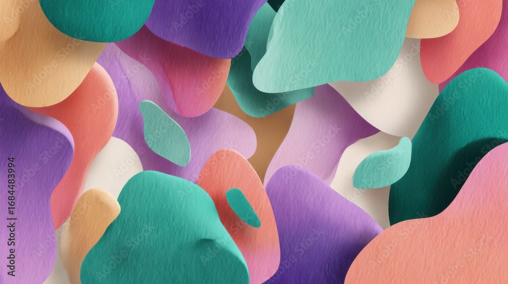 Wall mural abstract colorful background representing spring vibes and nature