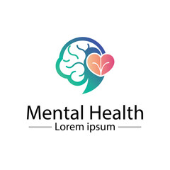 Fototapeta premium Mental health logo