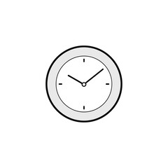 Minimalist timepiece illustration emphasizing punctuality and cyclical temporal progression on