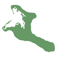 Fototapeta premium map of kiribati green