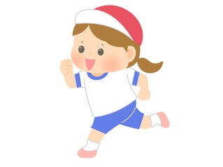 運動会_走る_女の子1