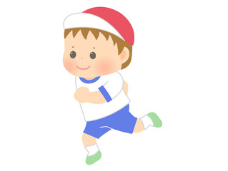 運動会_走る_男と子2