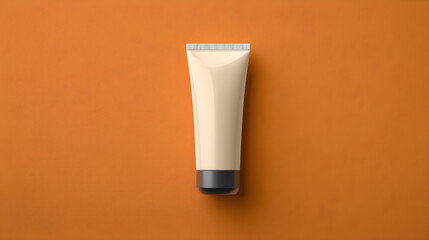 Foundation or BB Cream Packaging Mockup with a Drop of Liquid
