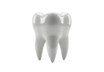 Isolated Wisdom Tooth Model Illustration for Dentistry and Oral Hygiene Products