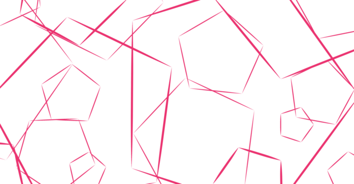 Random Pink Polygons on a Gray Background