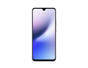 Smartphone with Gradient Screen on Transparent Background