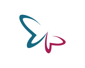 Beauty Butterfly Logo Template Vector icon design