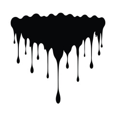 dripping paint on white