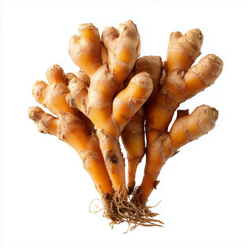 fingerroot Chinese ginger on white background