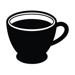 hot coffee cup drink vector