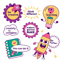 set of comic book icons