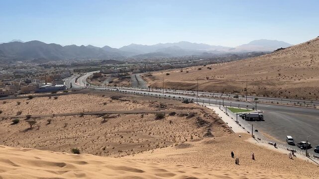 The hill of angels in Badr in Medina