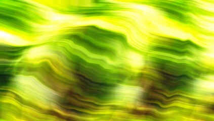 Green abstract wavy background with noise texture. Noise background of light green, brown and yellow. Concept of wave, curve, grunge, dreamy, vibrant, neon, modern for print, wallpaper, backdrop, web.