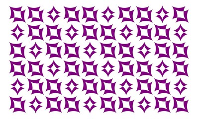 Seamless abstract purple starburst pattern with alternating large and small diamond motifs, perfect for textile fabrics, wallpapers, wrapping paper, packaging design, and stylish decorative surfaces.