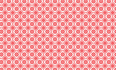 Seamless pattern, flower vector art illustration, white background