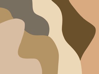 Abstract modern background with neutral brown and beige tones, minimalist artistic pattern for design and decoration.