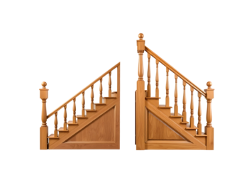Wooden Staircase Sections for Home Interior
