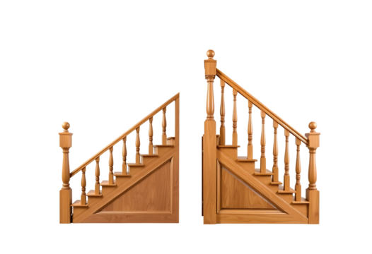 Wooden Staircase Sections for Home Interior