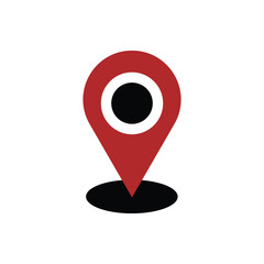 map pin logo icon illustration flat