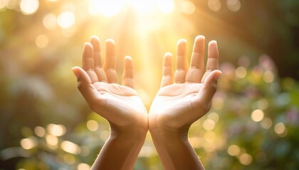 Hands Reaching for the Light: A Symbol of Faith, Hope, and Spirituality