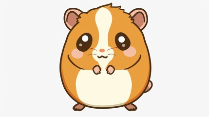 Naklejka premium Close-Up of a Fluffy White Hamster: Sitting on Wooden Surface with Sawdust, Indoor Pet Scene on Soft Background