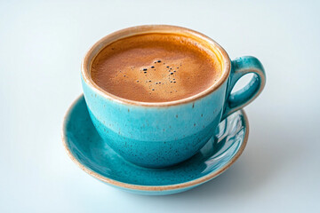 Bright Cyan Coffee Cup