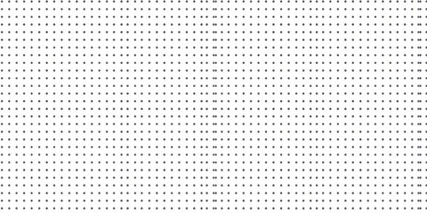 Abstract repeating pattern of small dark gray squares on a white background