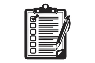 Checklist Clipboard With Pen 