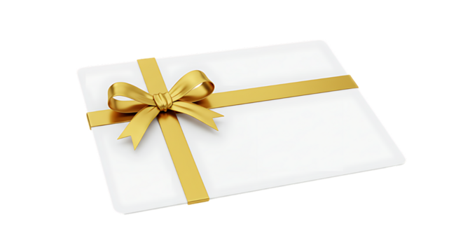 elegant modern detailed professional high quality A Gift Card with a Gold Ribbon