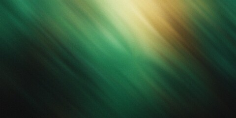 Fototapeta premium Diagonal light streaks across deep green and yellow abstract background image
