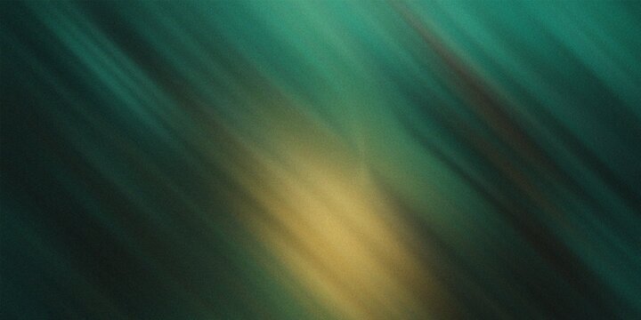 Diagonal streaks of teal green and golden yellow light abstract background