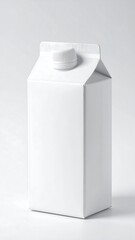 Blank white carton packaging