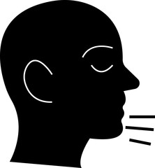 Breathing Icon , Featuring Human Lungs, Airflow, Inhalation, Exhalation, Respiratory System, Meditation, Relaxation, Wellness, and Healthcare Symbols in Modern Vector Style, breathing exercise