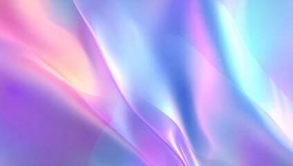 Abstract pastel holographic flowing colours