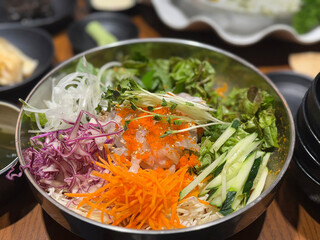 Fresh Seafood and Sashimi Mulhoe (Cold Raw Fish Soup) Photo